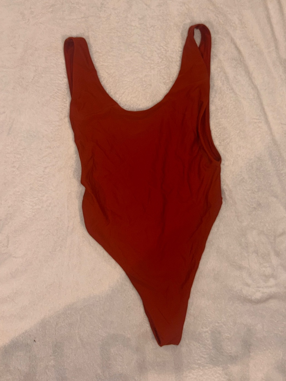 aerie Rust Scoop-Back Swimsuit